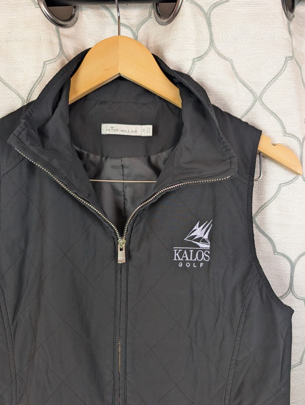 Peter Millar Women's Diamond Quilted Vest - Black - Size Small (S) - Kalos Golf